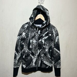 Lululemon Scuba Hoodie III Static Mist White Black/Black Size 8